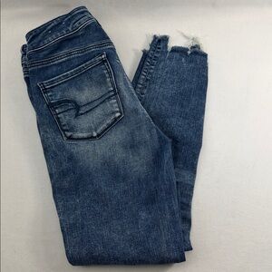 American Eagle Next Level Stretch X Jegging High Rise Crop Jeans